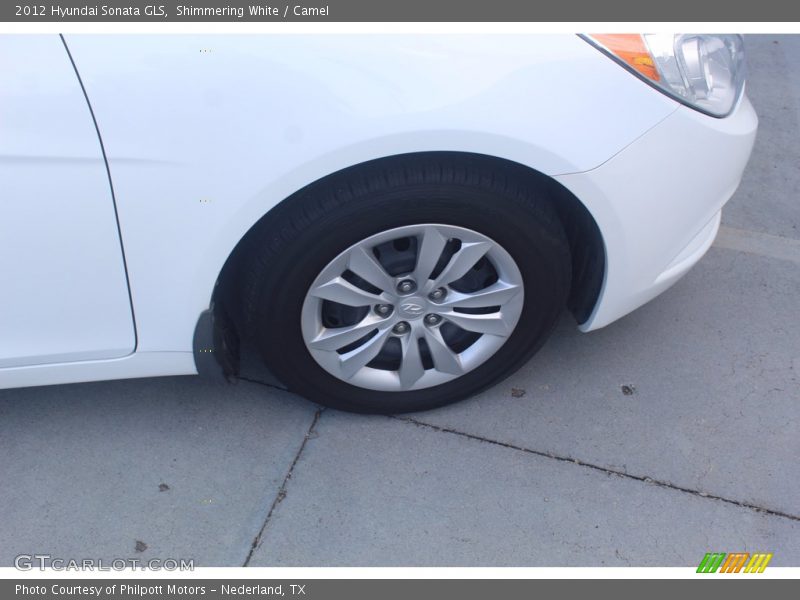 Shimmering White / Camel 2012 Hyundai Sonata GLS