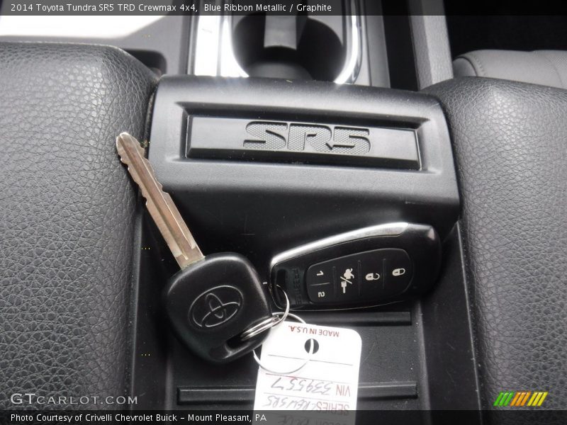 Blue Ribbon Metallic / Graphite 2014 Toyota Tundra SR5 TRD Crewmax 4x4