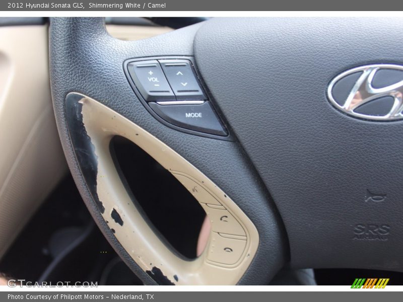 Shimmering White / Camel 2012 Hyundai Sonata GLS
