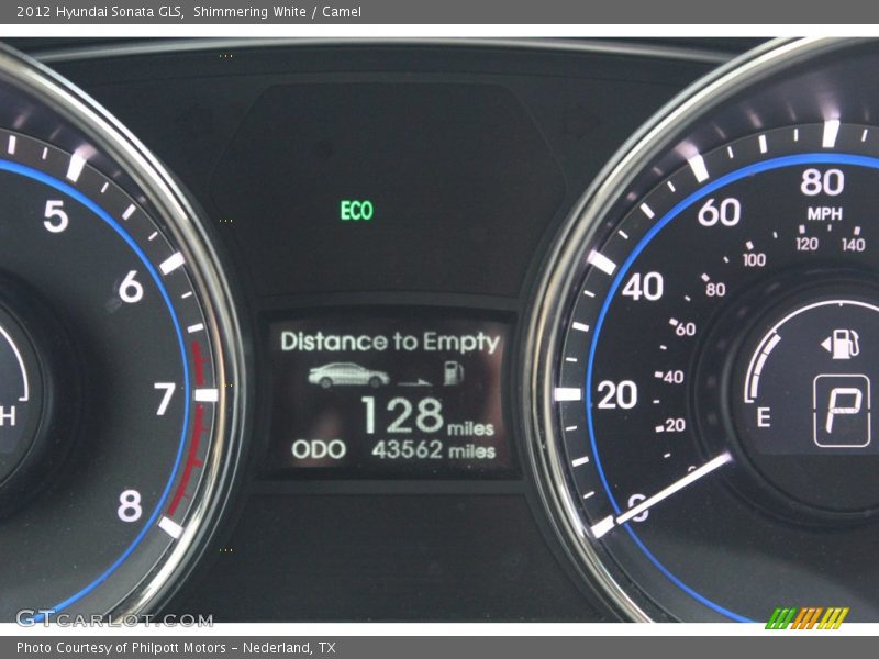 Shimmering White / Camel 2012 Hyundai Sonata GLS
