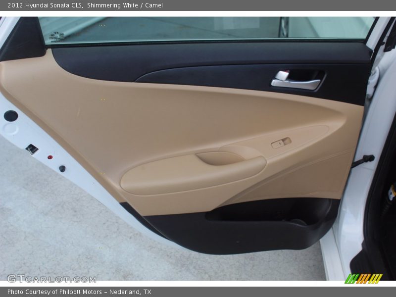 Shimmering White / Camel 2012 Hyundai Sonata GLS