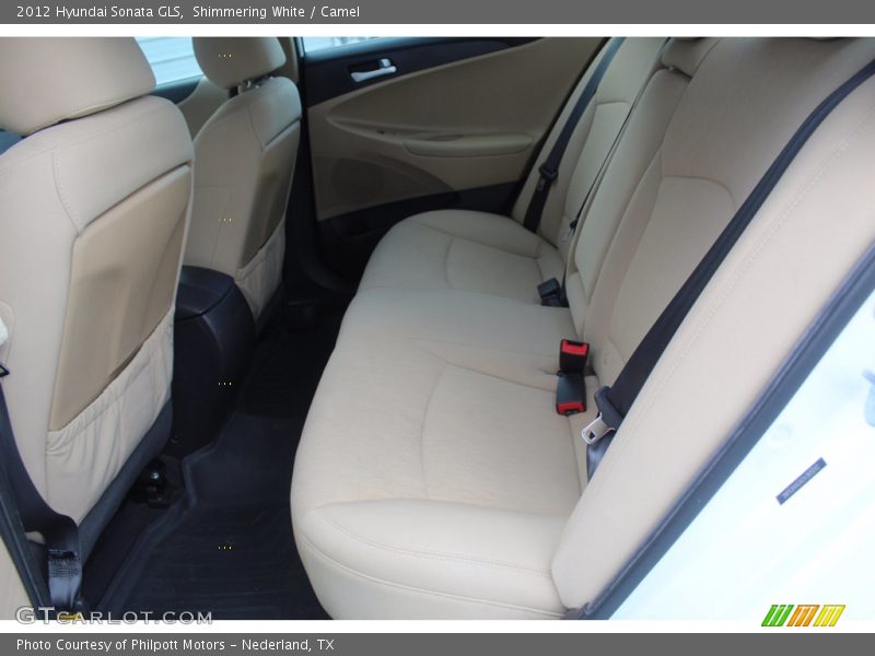 Shimmering White / Camel 2012 Hyundai Sonata GLS