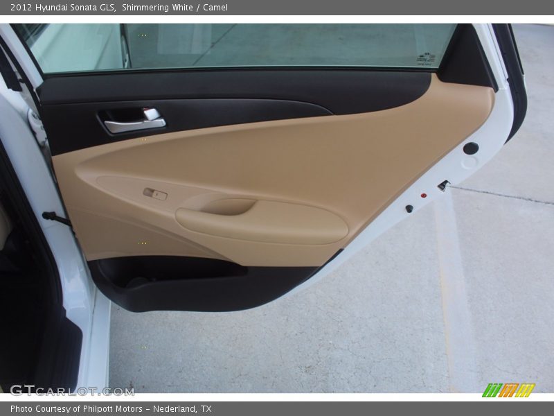 Shimmering White / Camel 2012 Hyundai Sonata GLS