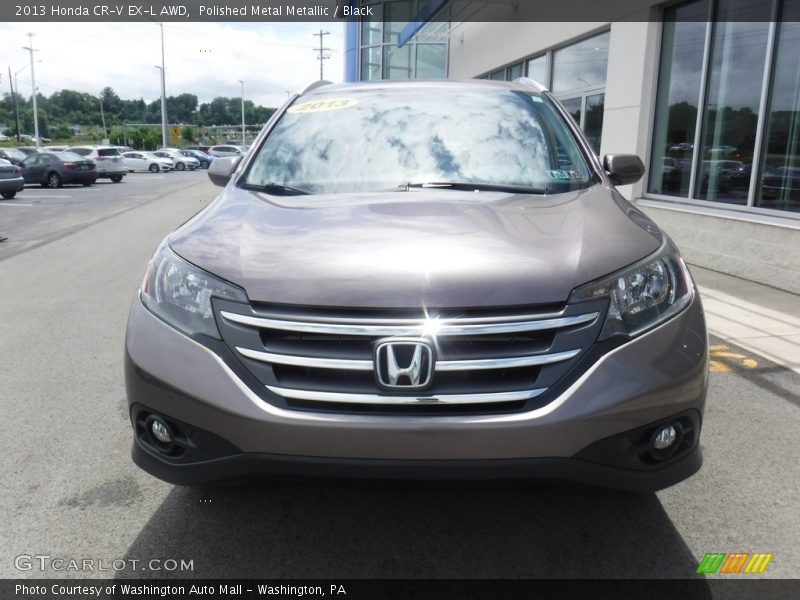 Polished Metal Metallic / Black 2013 Honda CR-V EX-L AWD