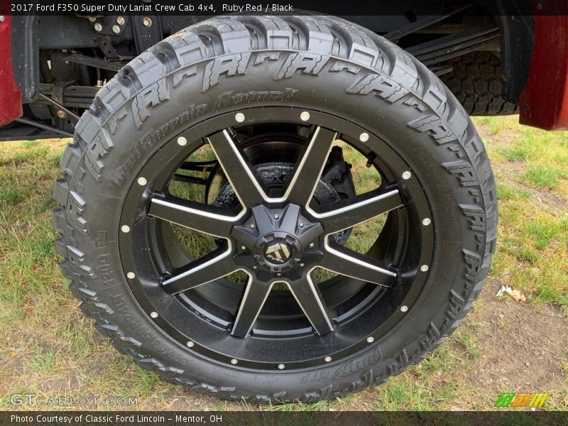 Ruby Red / Black 2017 Ford F350 Super Duty Lariat Crew Cab 4x4
