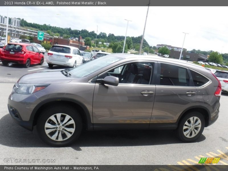 Polished Metal Metallic / Black 2013 Honda CR-V EX-L AWD