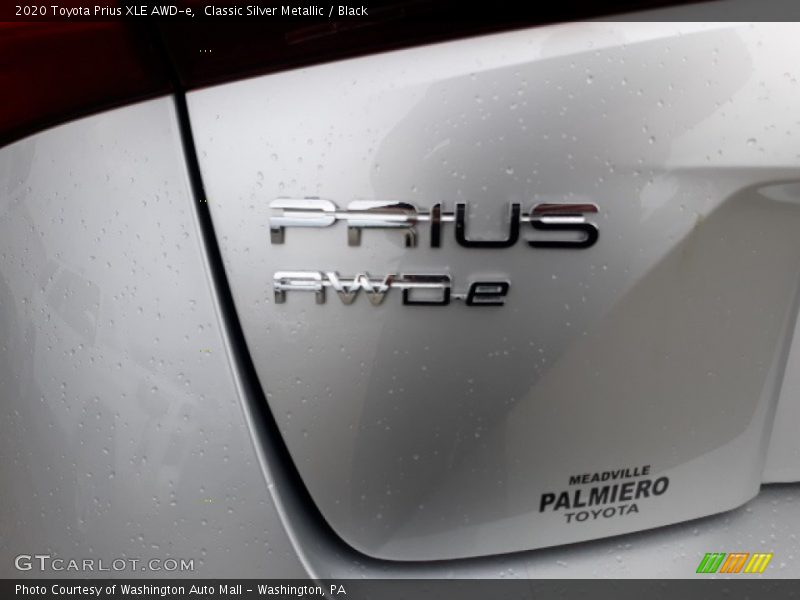 Classic Silver Metallic / Black 2020 Toyota Prius XLE AWD-e