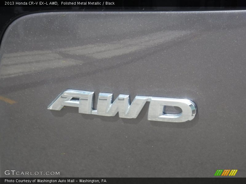 Polished Metal Metallic / Black 2013 Honda CR-V EX-L AWD