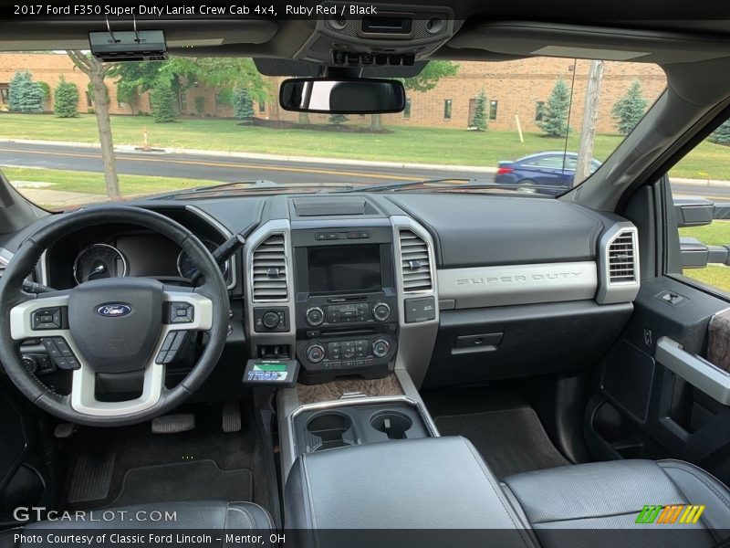 Ruby Red / Black 2017 Ford F350 Super Duty Lariat Crew Cab 4x4