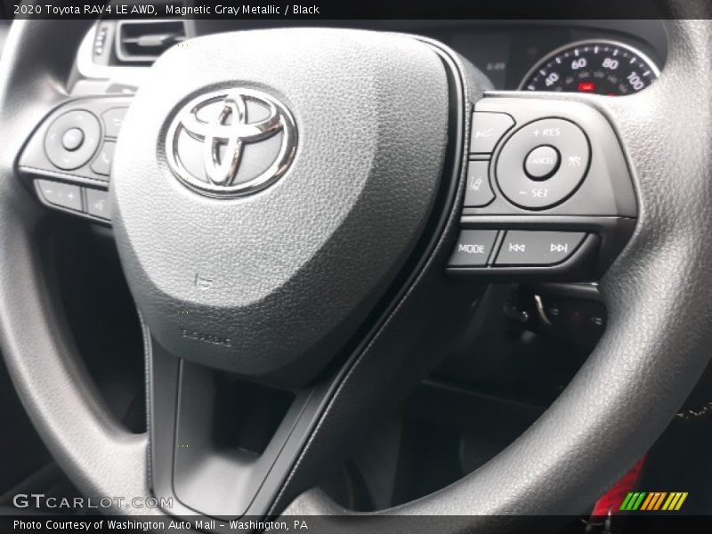 Magnetic Gray Metallic / Black 2020 Toyota RAV4 LE AWD