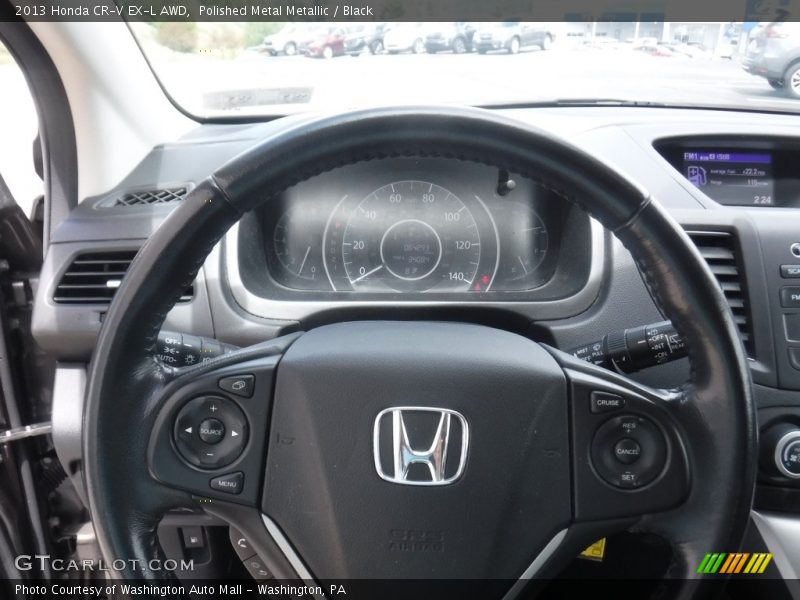 Polished Metal Metallic / Black 2013 Honda CR-V EX-L AWD