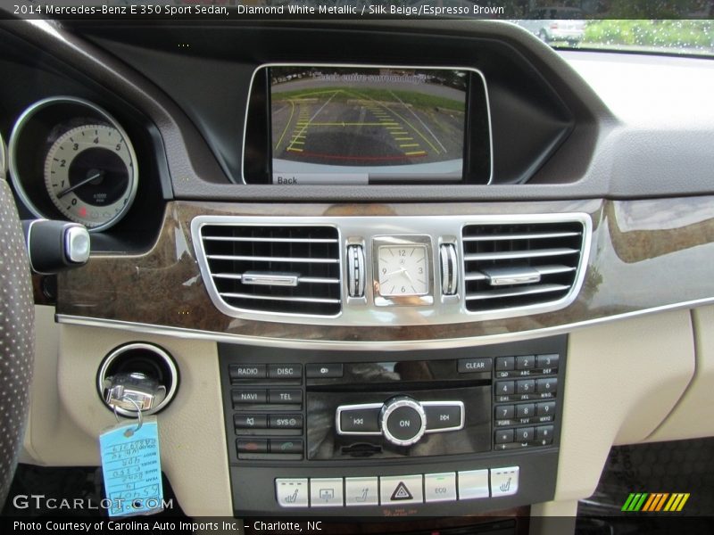 Diamond White Metallic / Silk Beige/Espresso Brown 2014 Mercedes-Benz E 350 Sport Sedan