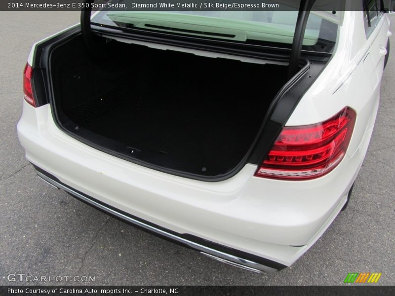 Diamond White Metallic / Silk Beige/Espresso Brown 2014 Mercedes-Benz E 350 Sport Sedan