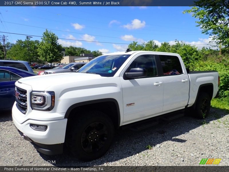 Summit White / Jet Black 2017 GMC Sierra 1500 SLT Crew Cab 4WD