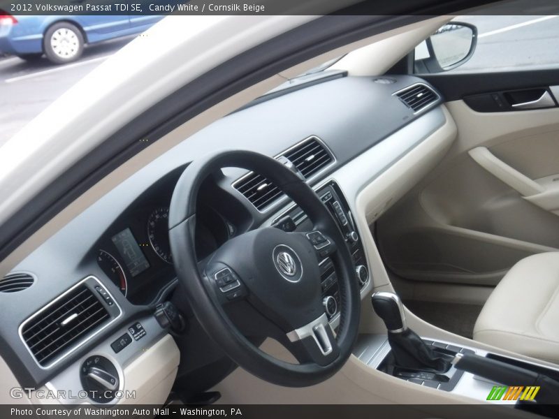 Candy White / Cornsilk Beige 2012 Volkswagen Passat TDI SE