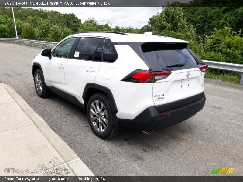 Super White / Black 2020 Toyota RAV4 XLE Premium AWD
