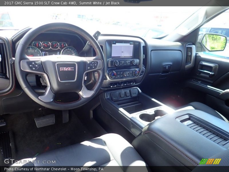 Summit White / Jet Black 2017 GMC Sierra 1500 SLT Crew Cab 4WD