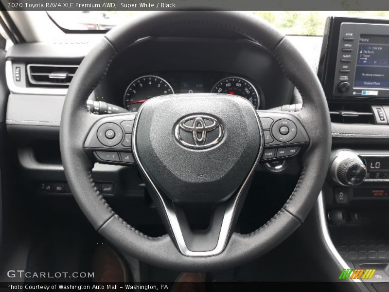 Super White / Black 2020 Toyota RAV4 XLE Premium AWD