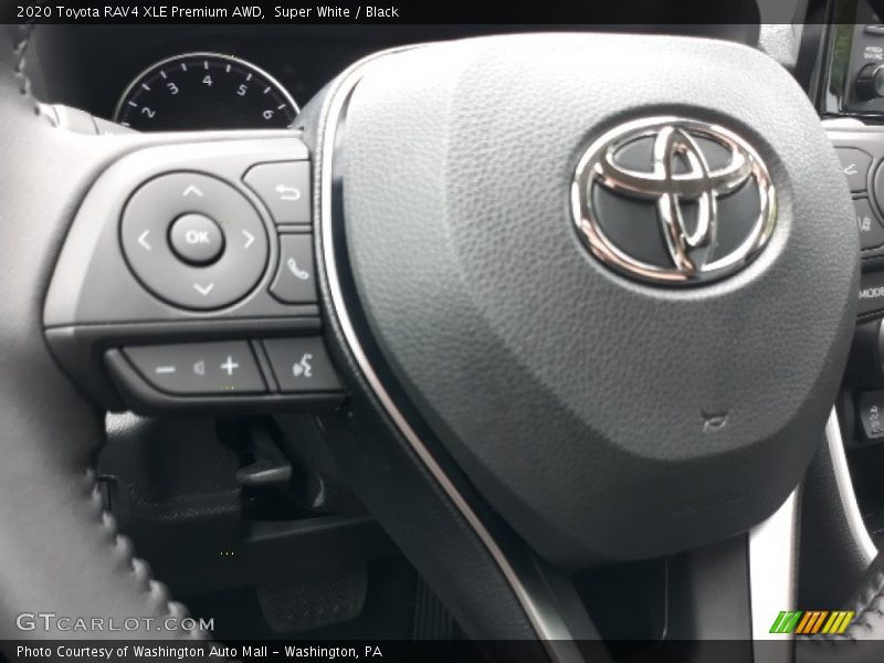 Super White / Black 2020 Toyota RAV4 XLE Premium AWD
