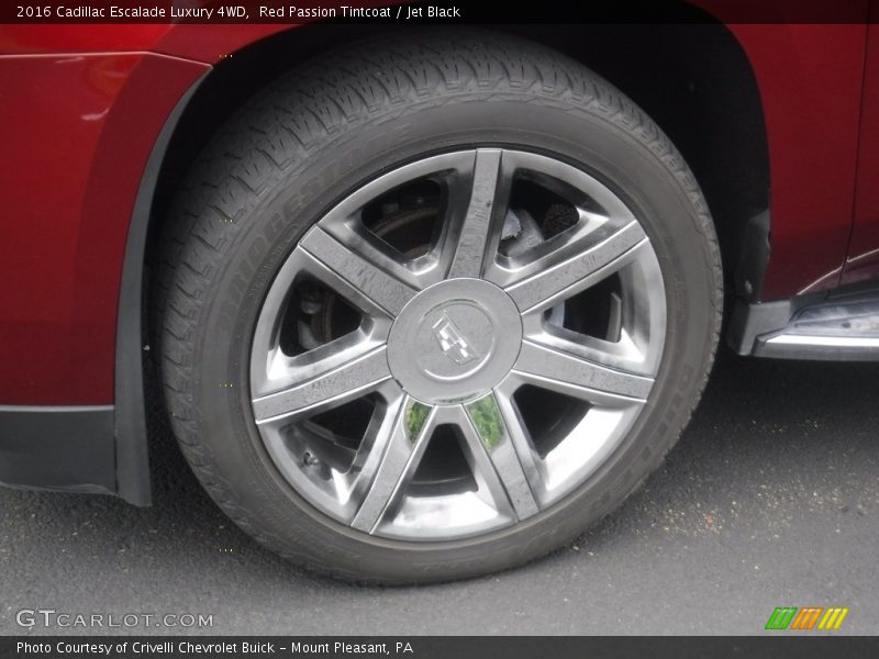 Red Passion Tintcoat / Jet Black 2016 Cadillac Escalade Luxury 4WD