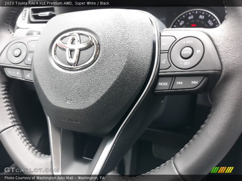 Super White / Black 2020 Toyota RAV4 XLE Premium AWD