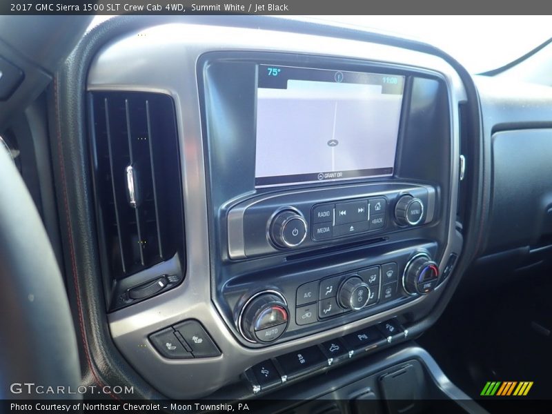 Summit White / Jet Black 2017 GMC Sierra 1500 SLT Crew Cab 4WD