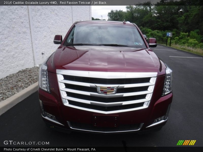 Red Passion Tintcoat / Jet Black 2016 Cadillac Escalade Luxury 4WD