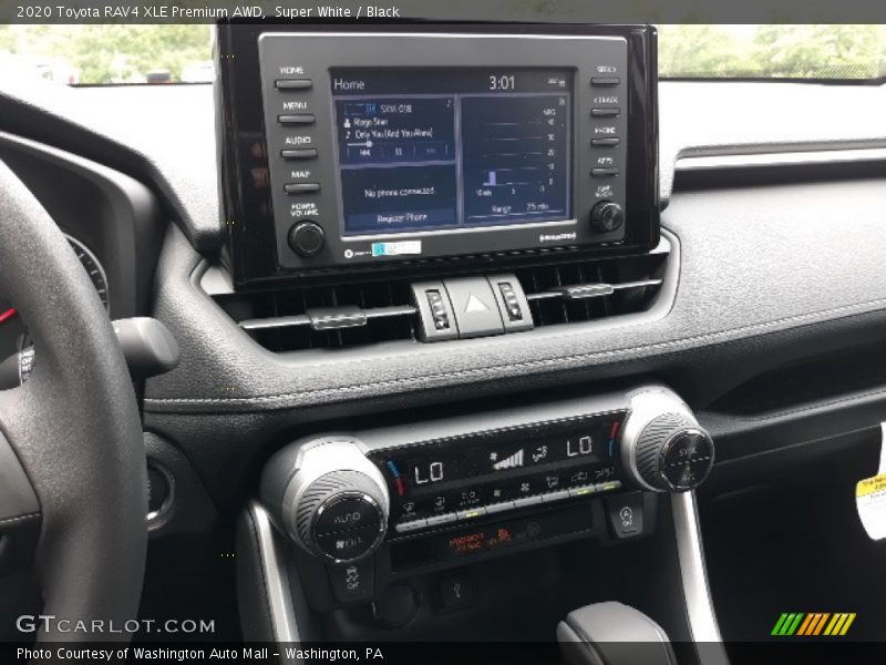 Super White / Black 2020 Toyota RAV4 XLE Premium AWD