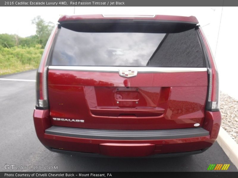 Red Passion Tintcoat / Jet Black 2016 Cadillac Escalade Luxury 4WD