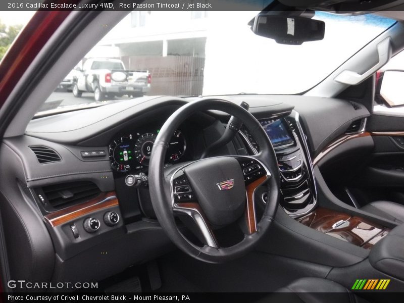 Red Passion Tintcoat / Jet Black 2016 Cadillac Escalade Luxury 4WD