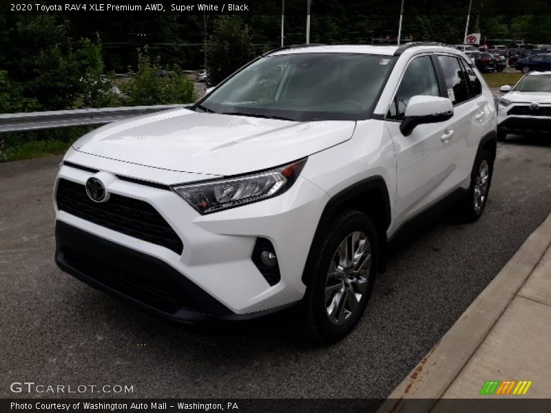 Super White / Black 2020 Toyota RAV4 XLE Premium AWD