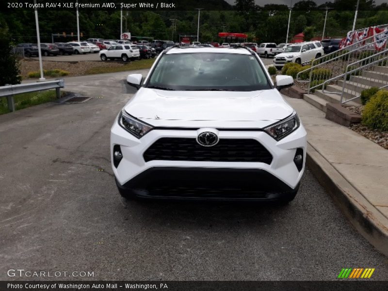 Super White / Black 2020 Toyota RAV4 XLE Premium AWD