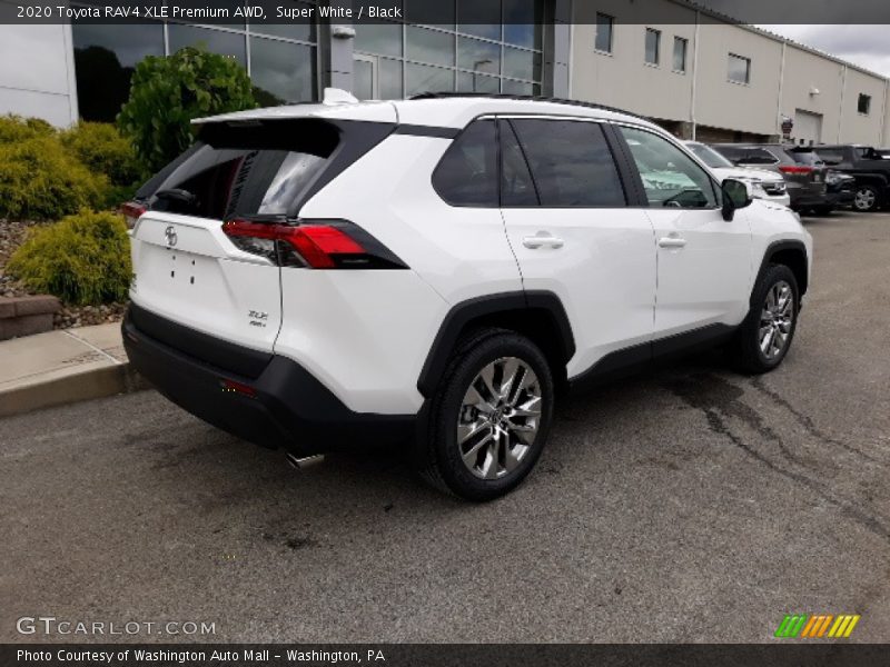 Super White / Black 2020 Toyota RAV4 XLE Premium AWD