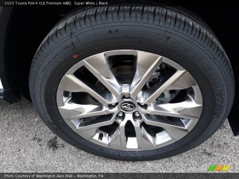 Super White / Black 2020 Toyota RAV4 XLE Premium AWD