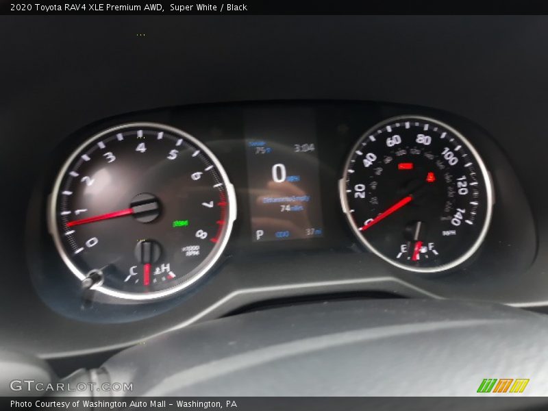Super White / Black 2020 Toyota RAV4 XLE Premium AWD