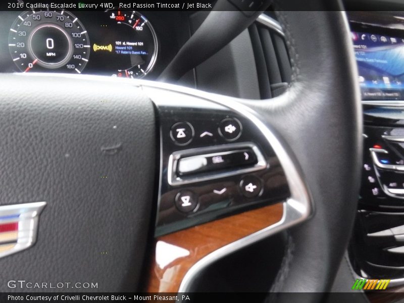 Red Passion Tintcoat / Jet Black 2016 Cadillac Escalade Luxury 4WD