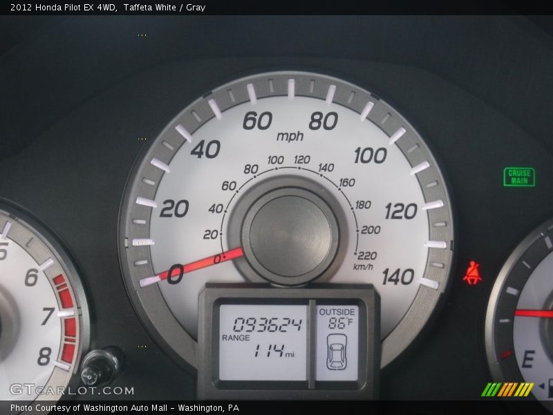 Taffeta White / Gray 2012 Honda Pilot EX 4WD