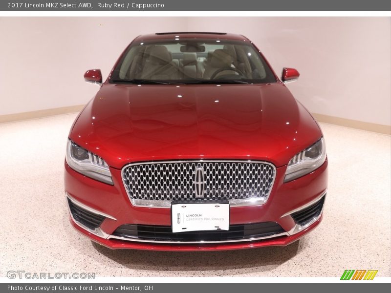 Ruby Red / Cappuccino 2017 Lincoln MKZ Select AWD