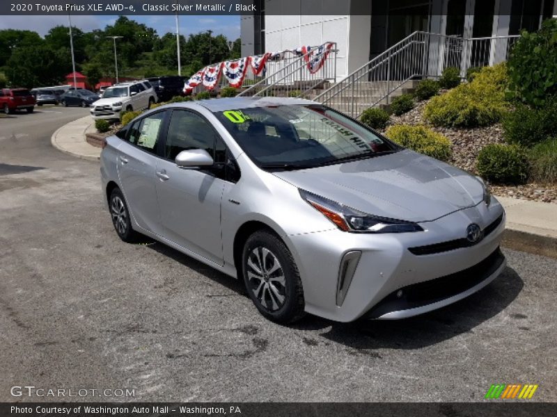 Classic Silver Metallic / Black 2020 Toyota Prius XLE AWD-e