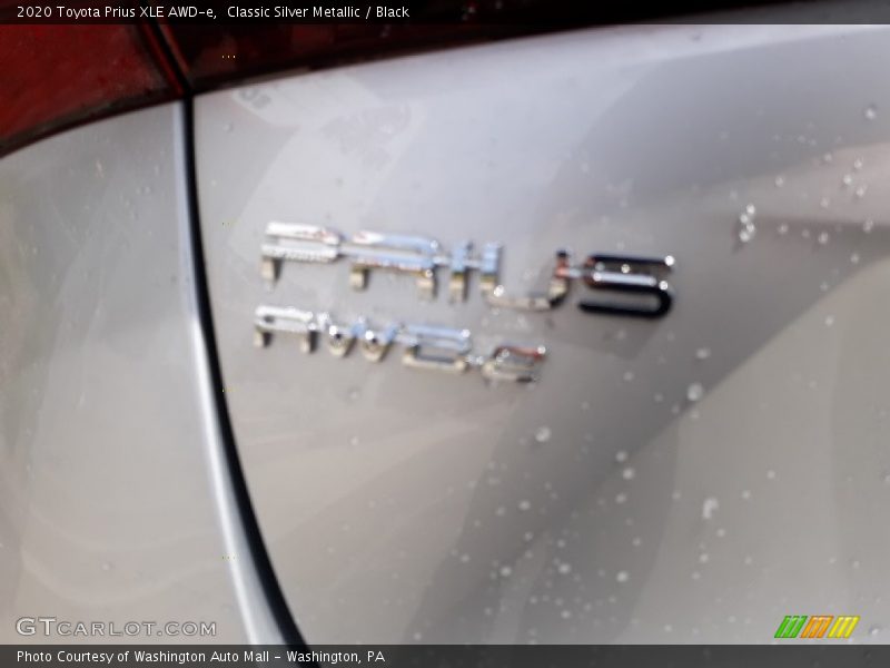 Classic Silver Metallic / Black 2020 Toyota Prius XLE AWD-e