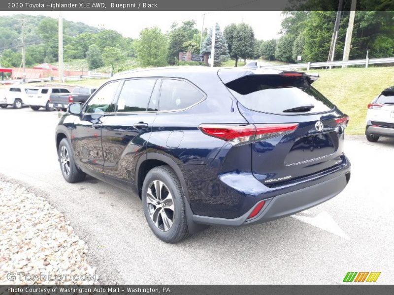 Blueprint / Black 2020 Toyota Highlander XLE AWD