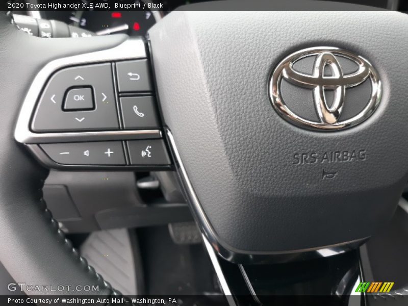 Blueprint / Black 2020 Toyota Highlander XLE AWD