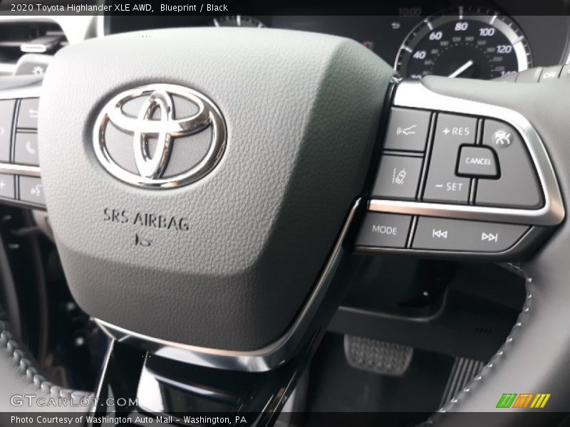 Blueprint / Black 2020 Toyota Highlander XLE AWD