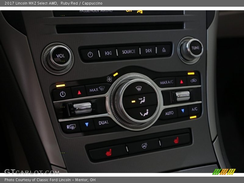 Controls of 2017 MKZ Select AWD