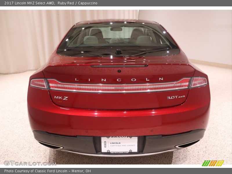 Ruby Red / Cappuccino 2017 Lincoln MKZ Select AWD