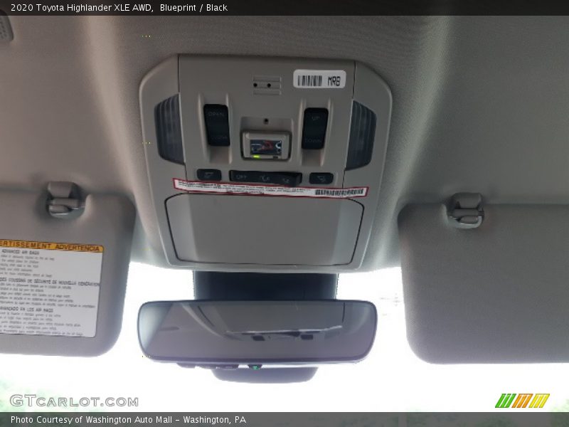 Blueprint / Black 2020 Toyota Highlander XLE AWD