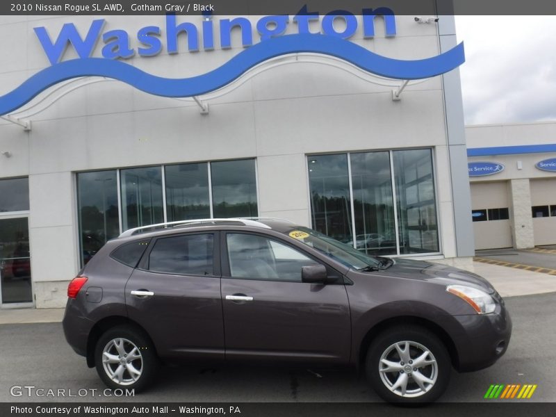 Gotham Gray / Black 2010 Nissan Rogue SL AWD