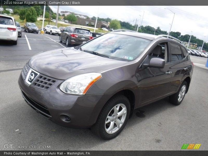 Gotham Gray / Black 2010 Nissan Rogue SL AWD