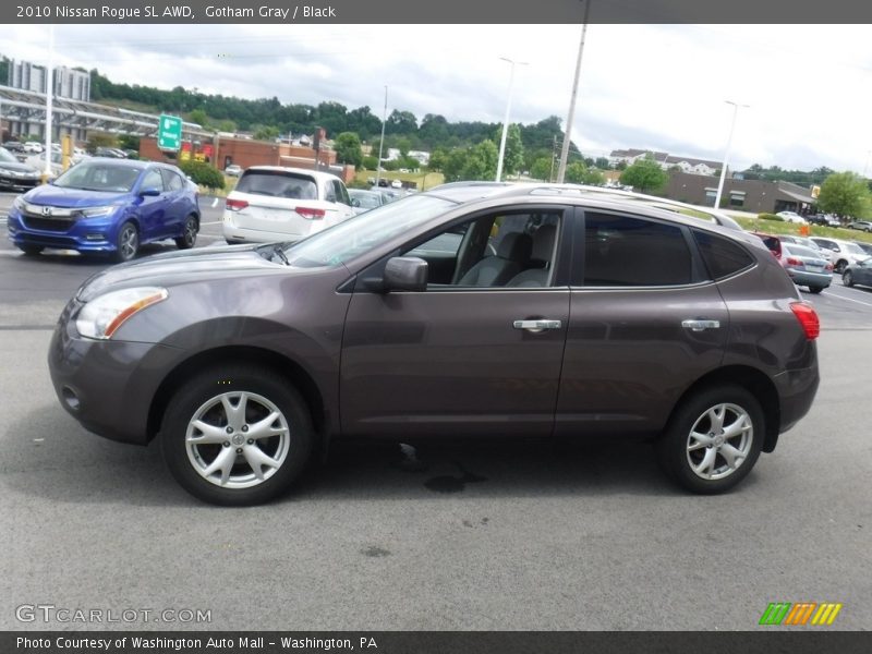 Gotham Gray / Black 2010 Nissan Rogue SL AWD