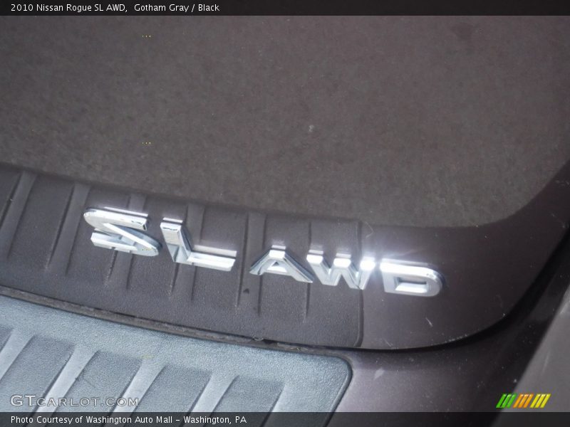 Gotham Gray / Black 2010 Nissan Rogue SL AWD